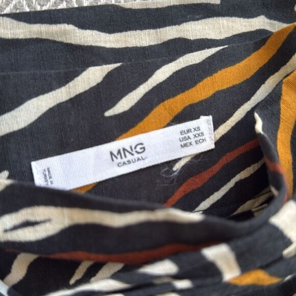 MNG Zebra Print Midi Skirt Size XS - Picture 3 of 3